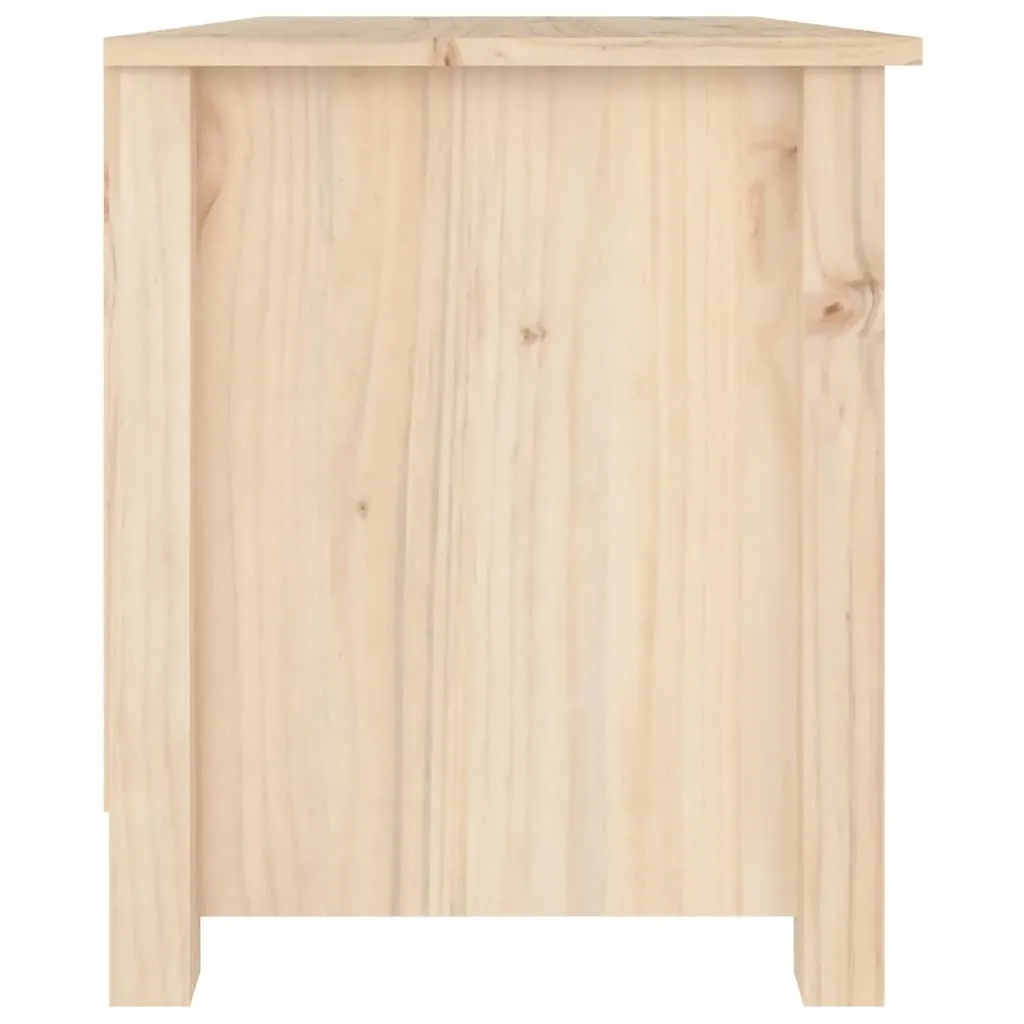 vidaXL Shoe Bench 70x38x45.5 cm Solid Wood Pine