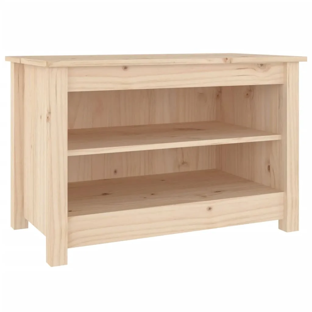 vidaXL Shoe Bench 70x38x45.5 cm Solid Wood Pine