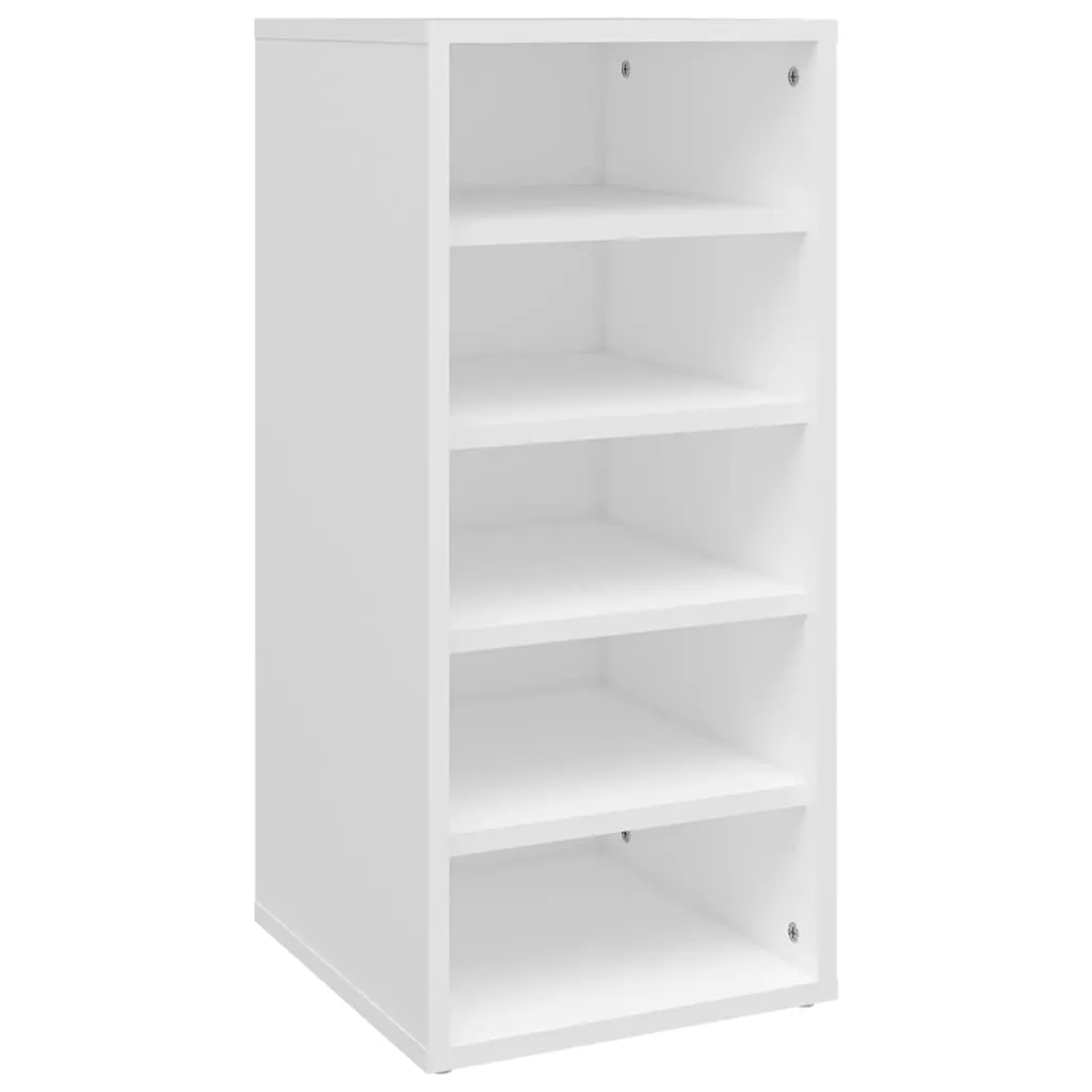 vidaXL Shoe Cabinet White 31.5x35x70 cm Engineered Wood