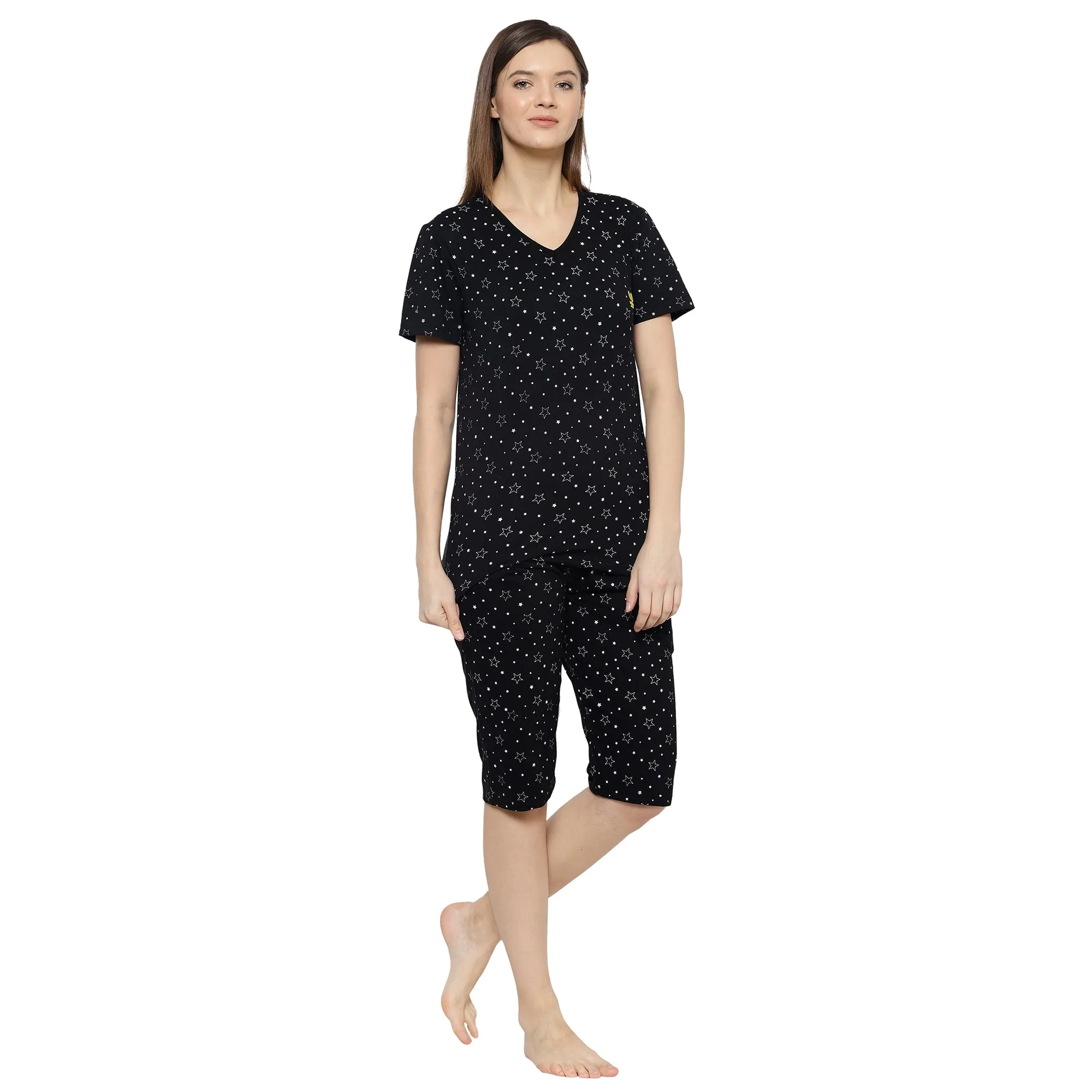 Vimal Jonney Black Women's Night Suit