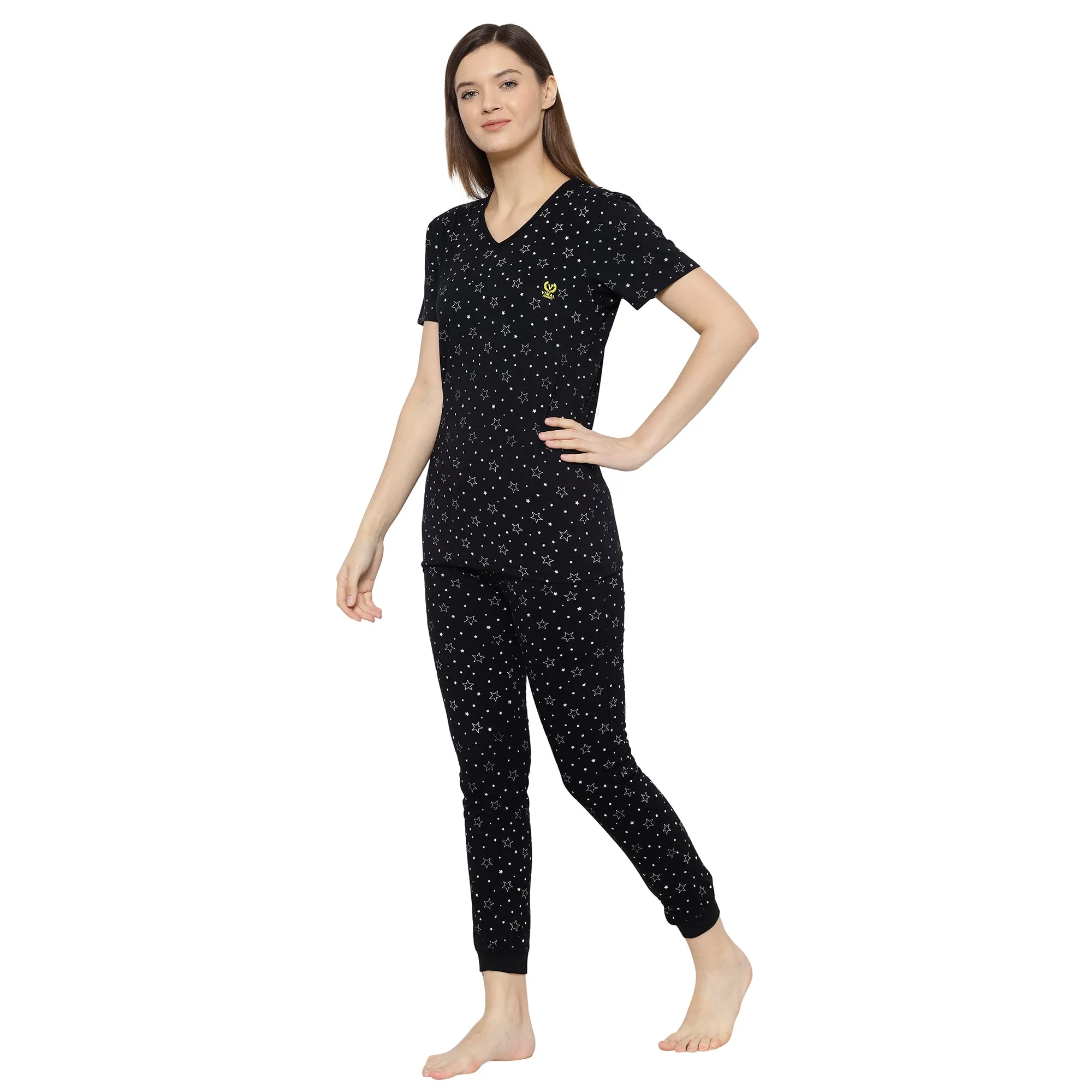 Vimal Jonney Black Women's Night Suit