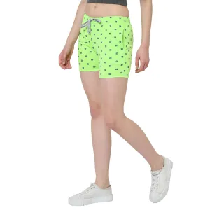 Vimal Jonney Green Color Shorts For Women