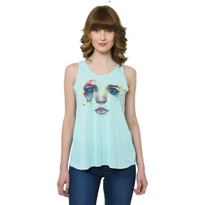 Vimal Jonney Green Tank Top For Women's