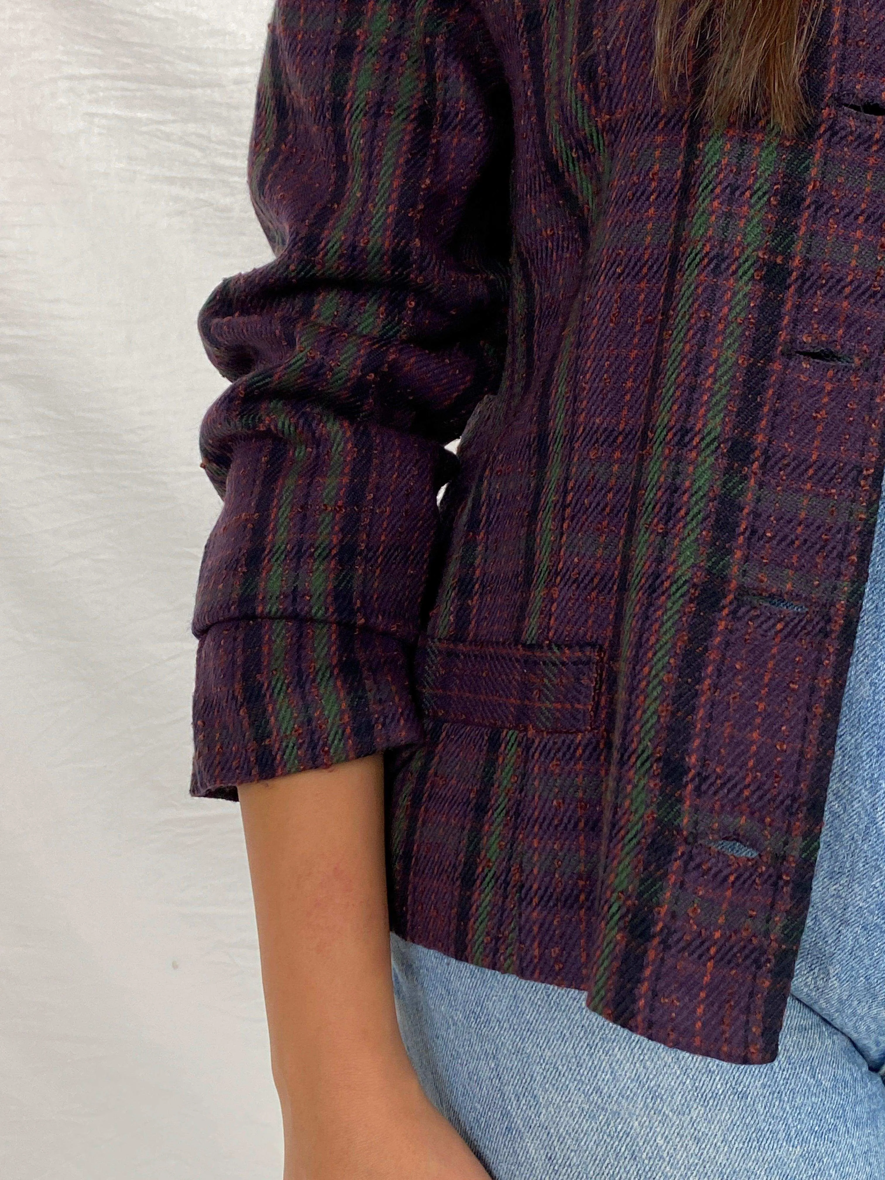 Vintage 90s Bedford Fair Striped Blazer