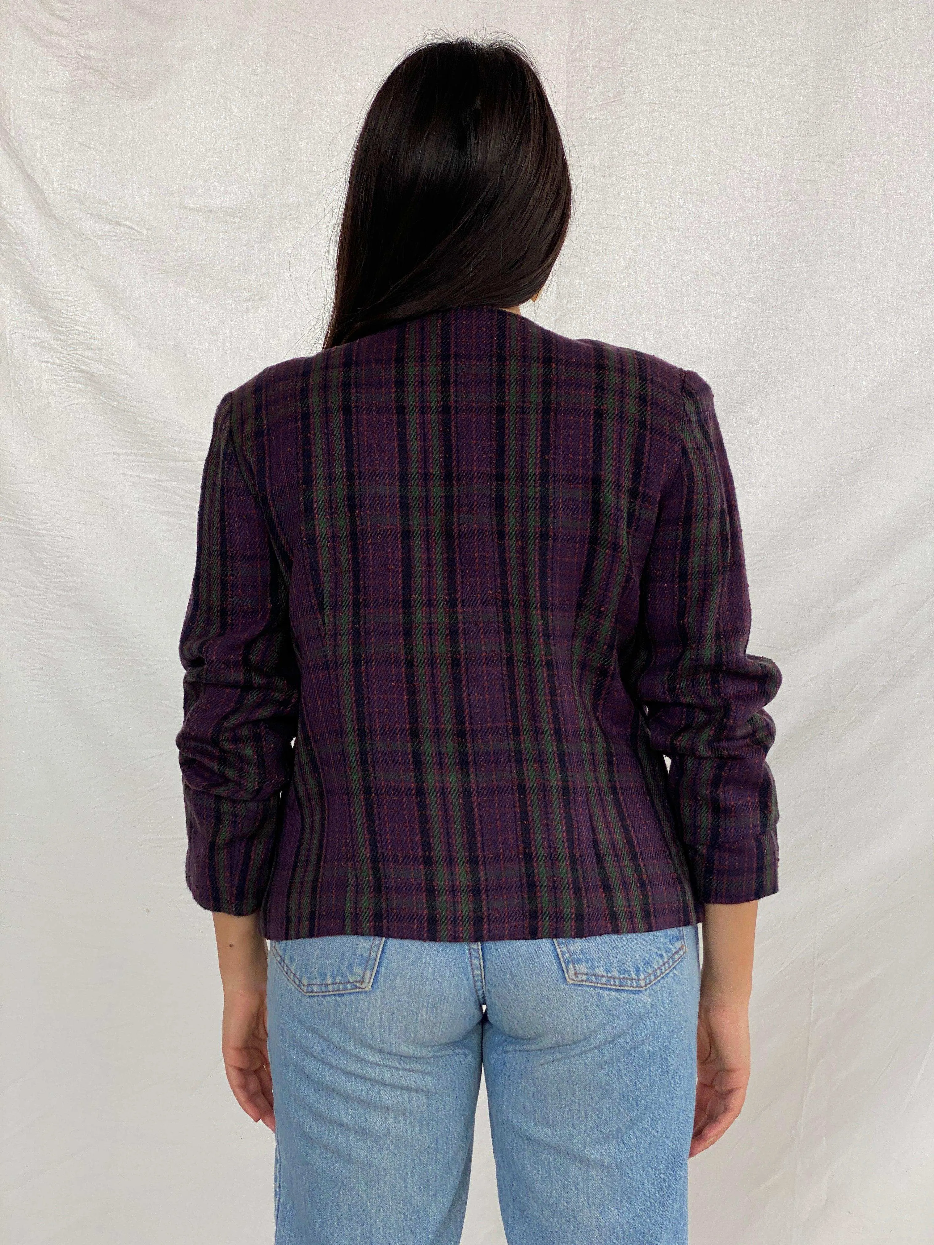 Vintage 90s Bedford Fair Striped Blazer