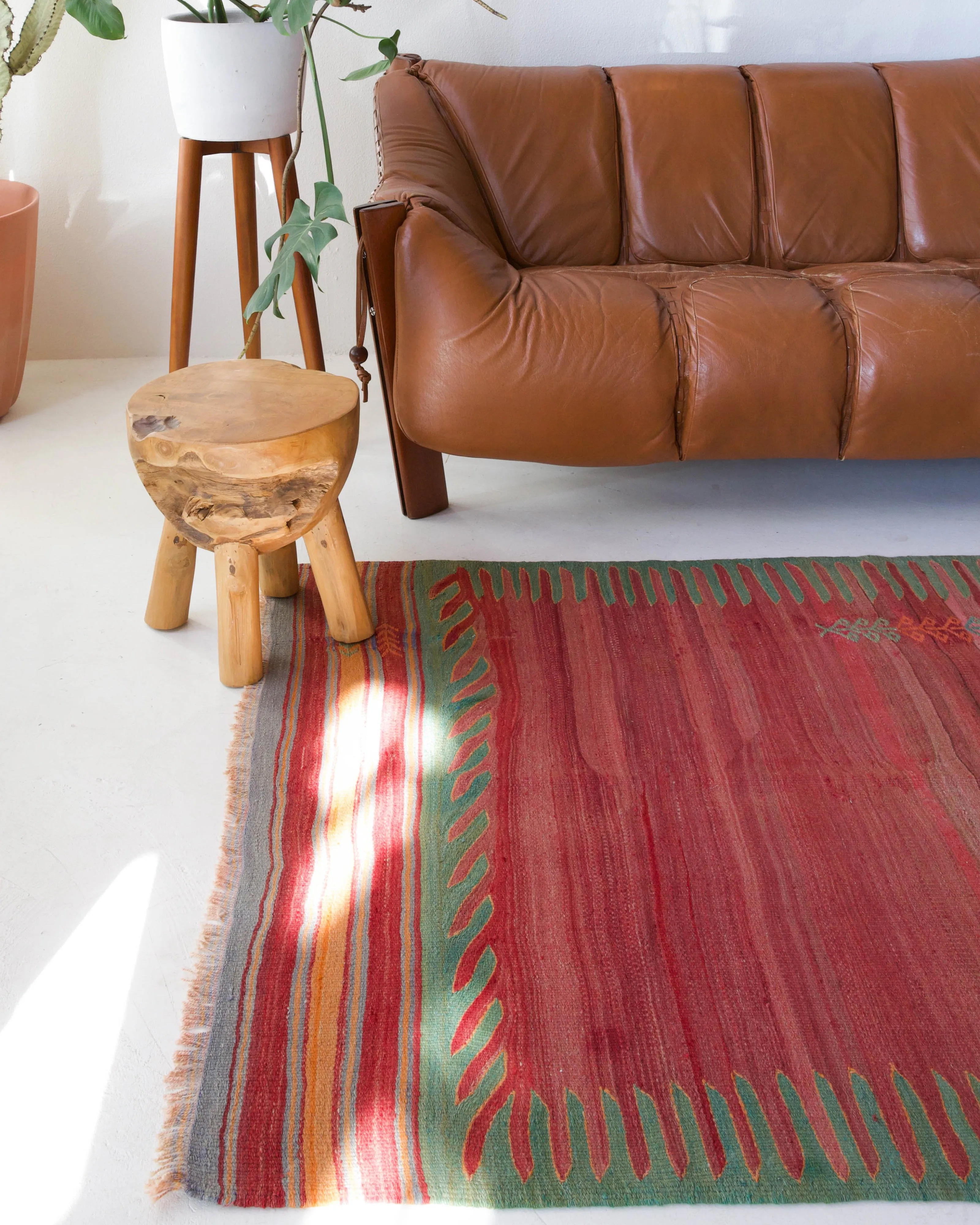 Vintage Bodrum Bos Kilim Rug 4'5"x7'