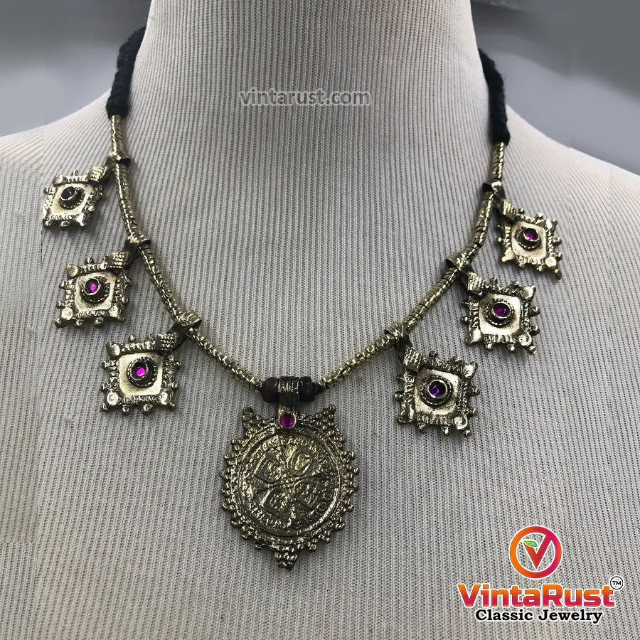 Vintage Coins Necklace With Jewelery Set