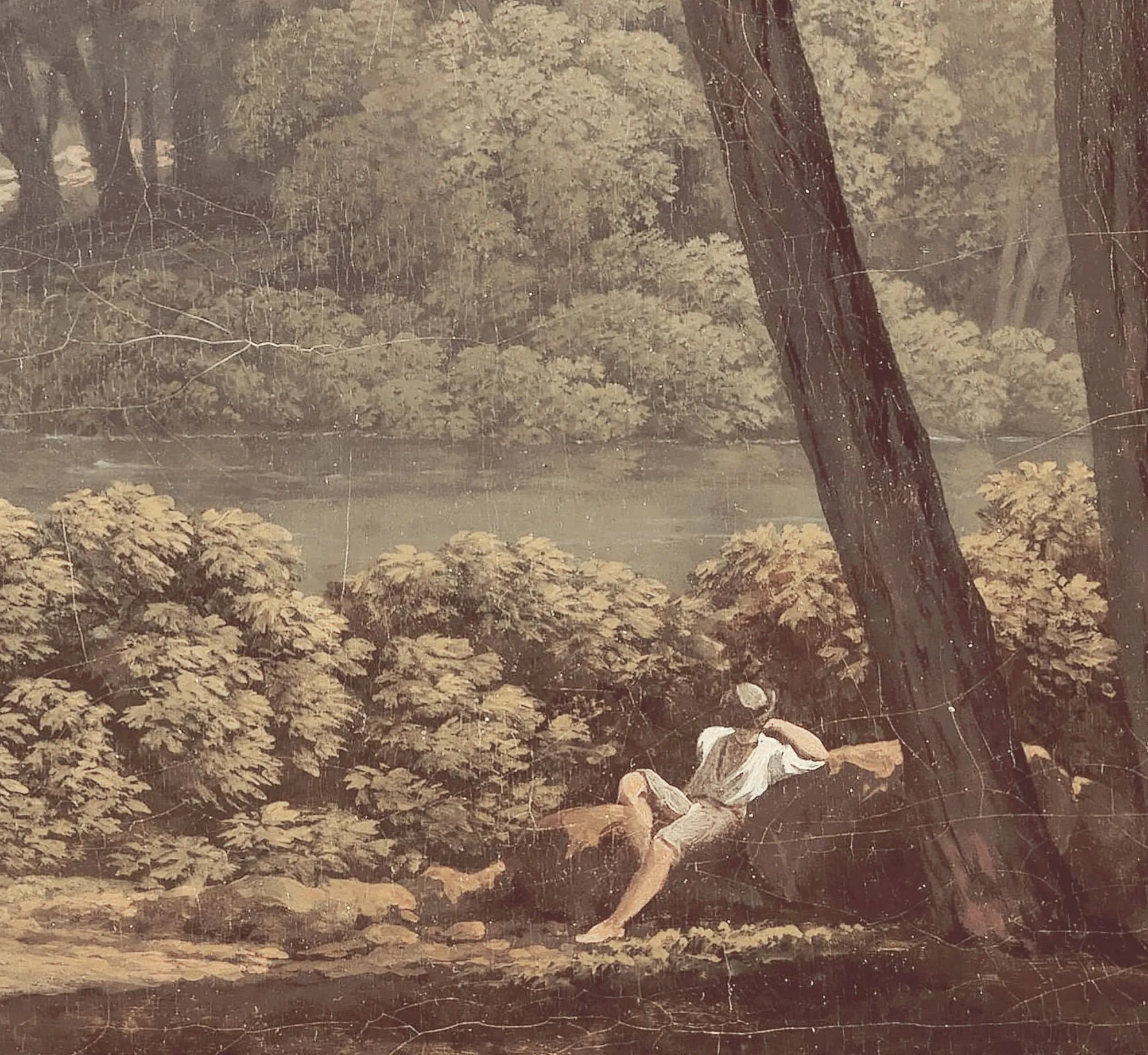 Vintage Italian Landscape Wall Art by Dutch Painter