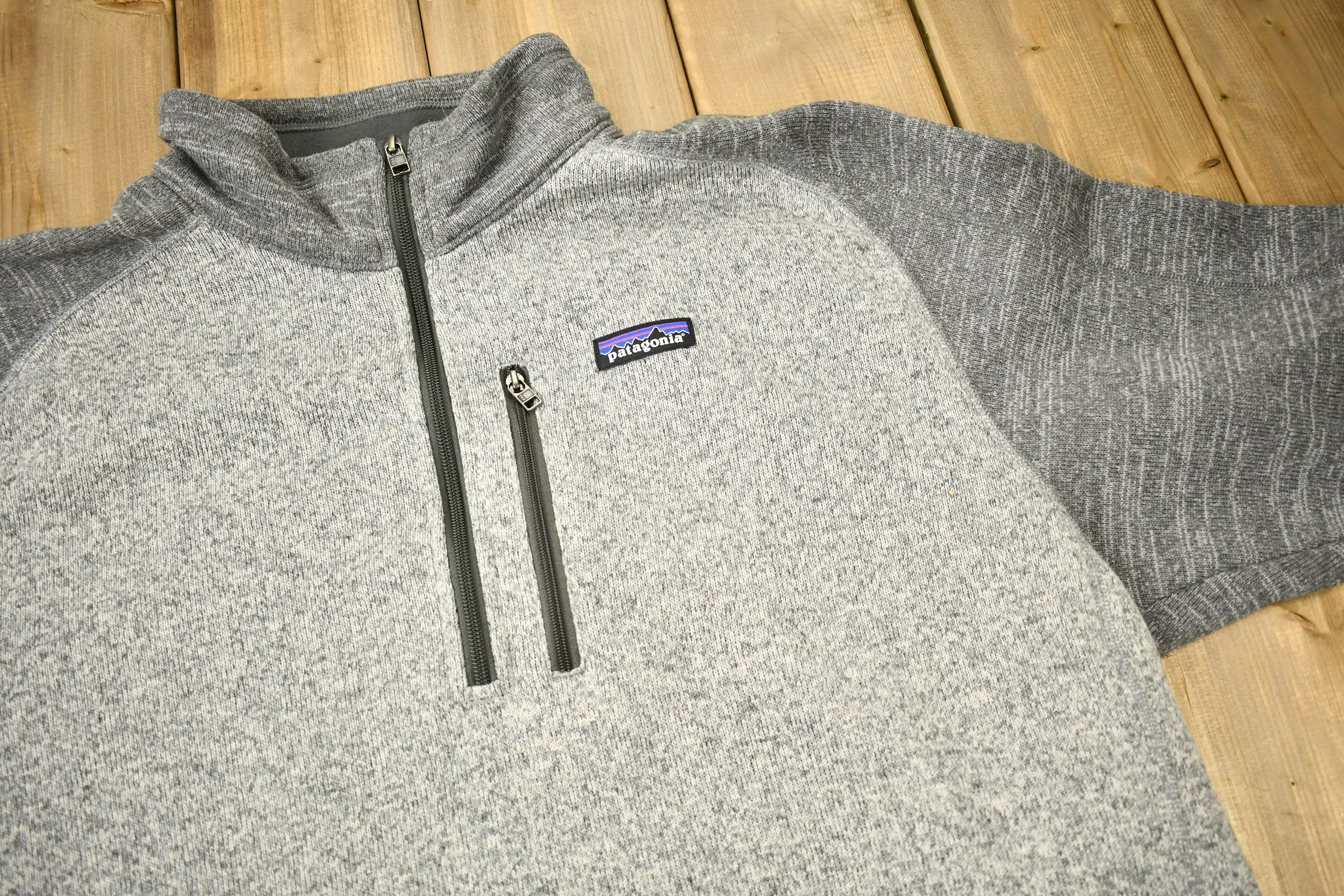 Vintage Patagonia Fleece Lined Quarter Zip Sweater