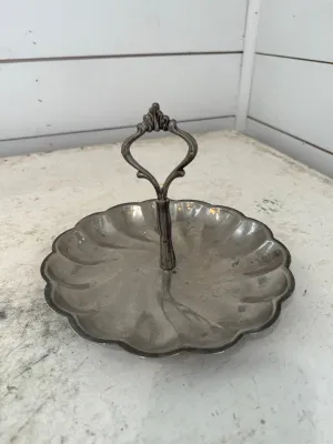 Vintage Scalloped Condiment Dish