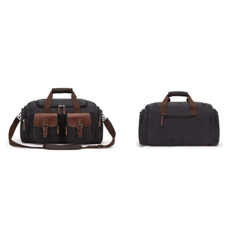 Vintage Style Canvas Duffle Bag 32L
