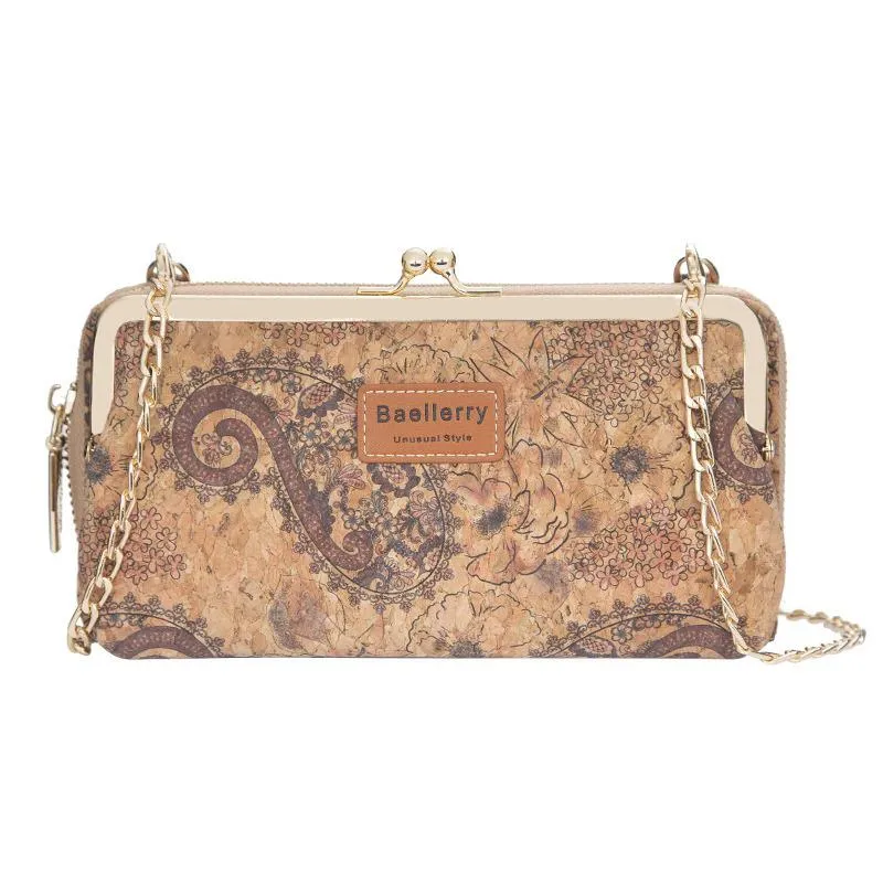 Vintage Wood Grain Style Shoulder Bag