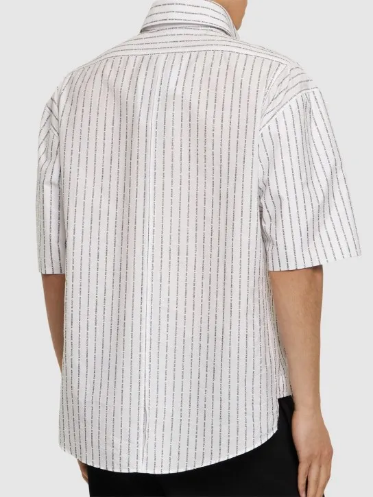 Vivienne Westwood   Striped cotton poplin s/s shirt 