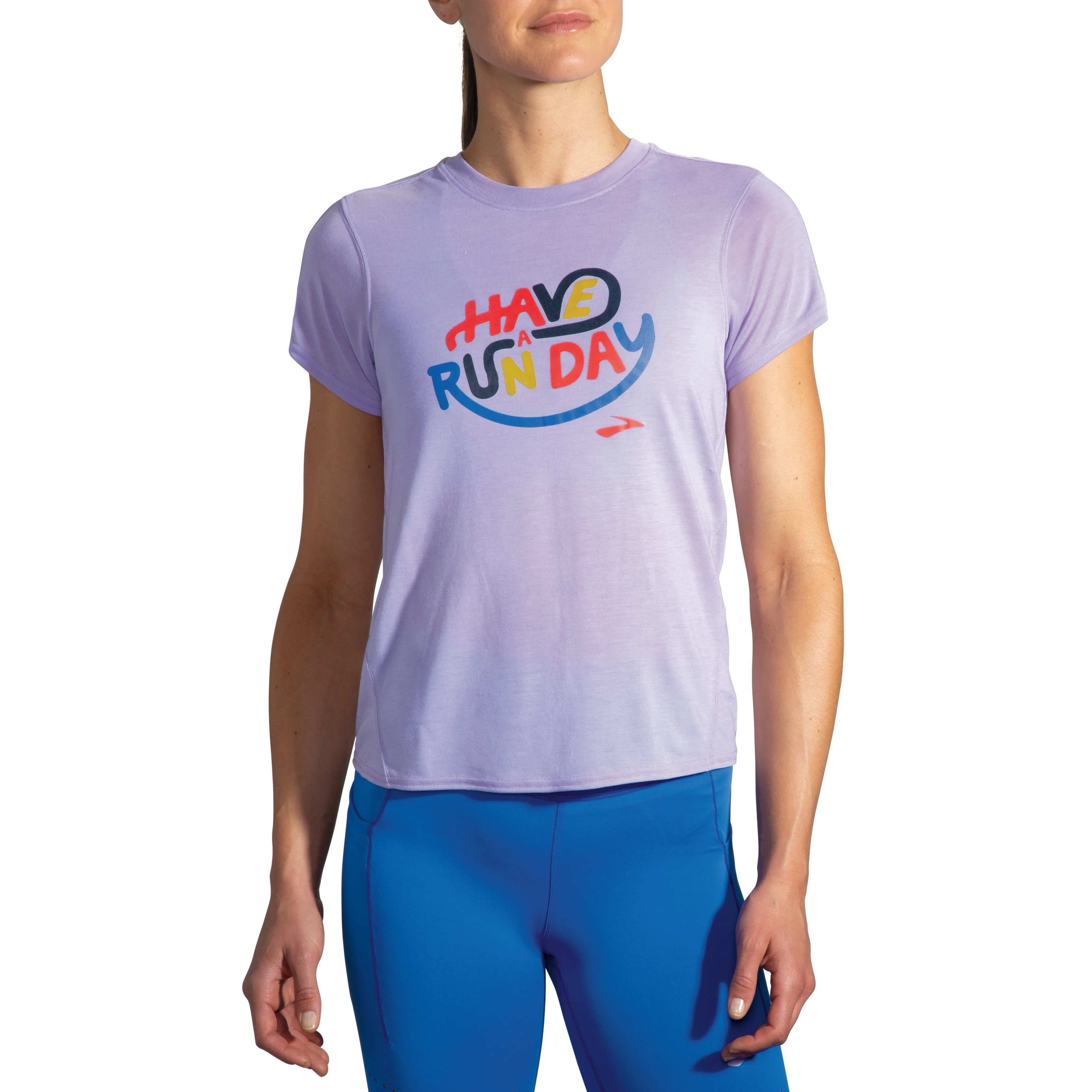 W Brooks Distance Graphic Short Sleeve