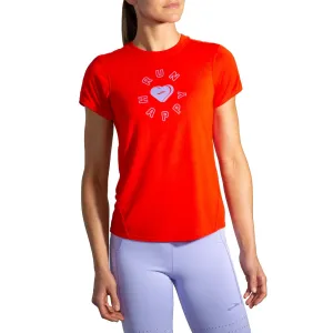 W Brooks Distance Graphic Short Sleeve