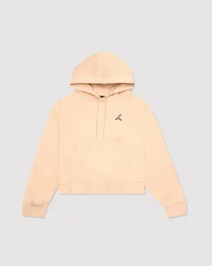 W ESSENTIALS FLEECE HOODIE "WHITE ONYX"