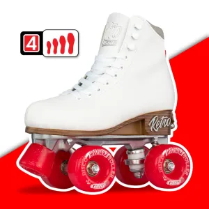 Warehouse Deal | RETRO White - Size Adjustable Roller Skates