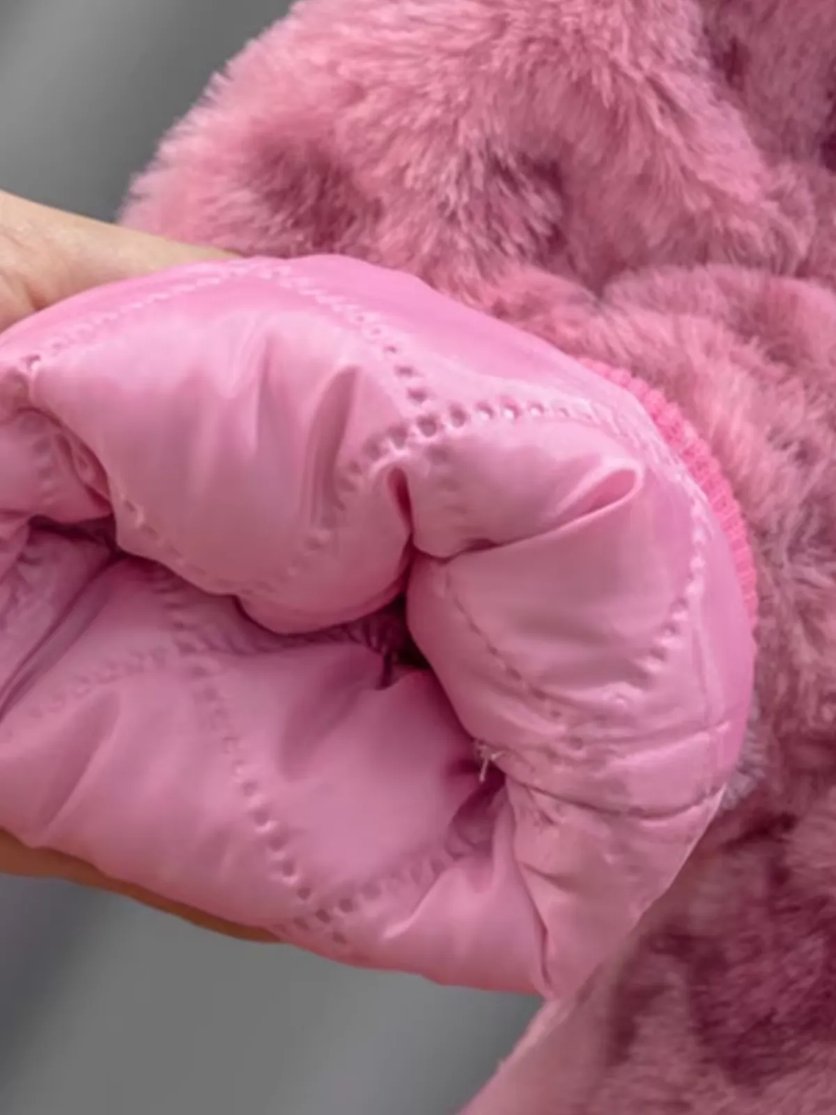Warm Pink Leopard Hooded Fleece Coat