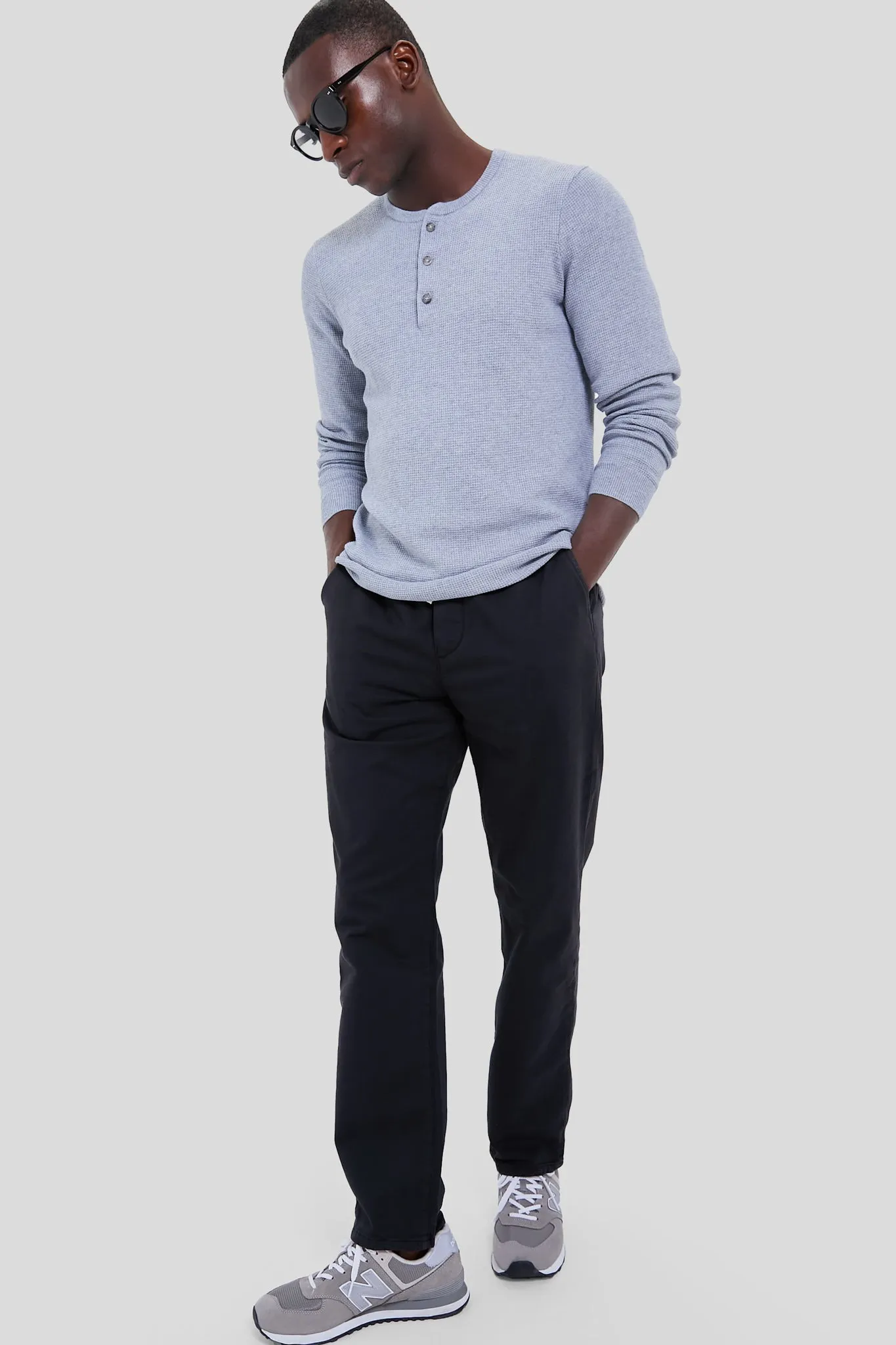 Washed Black Athletic Fit Saturday Pants