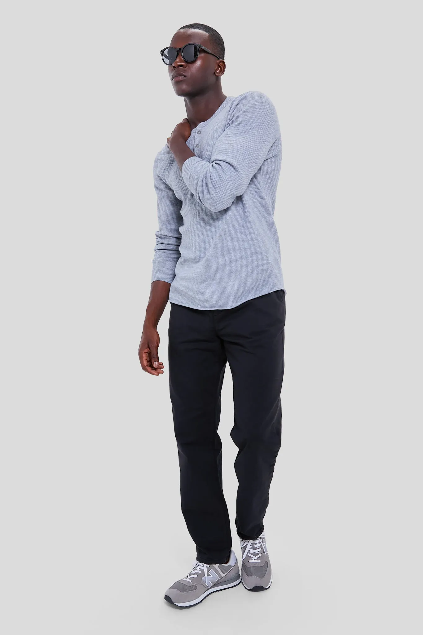 Washed Black Athletic Fit Saturday Pants