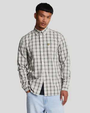 Washed Check Poplin Shirt