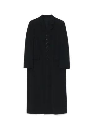 WASHER WOOL GABARDINE LONG JACKET