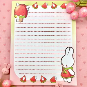 Watermelon Bunnies Notepad/ Day Planner