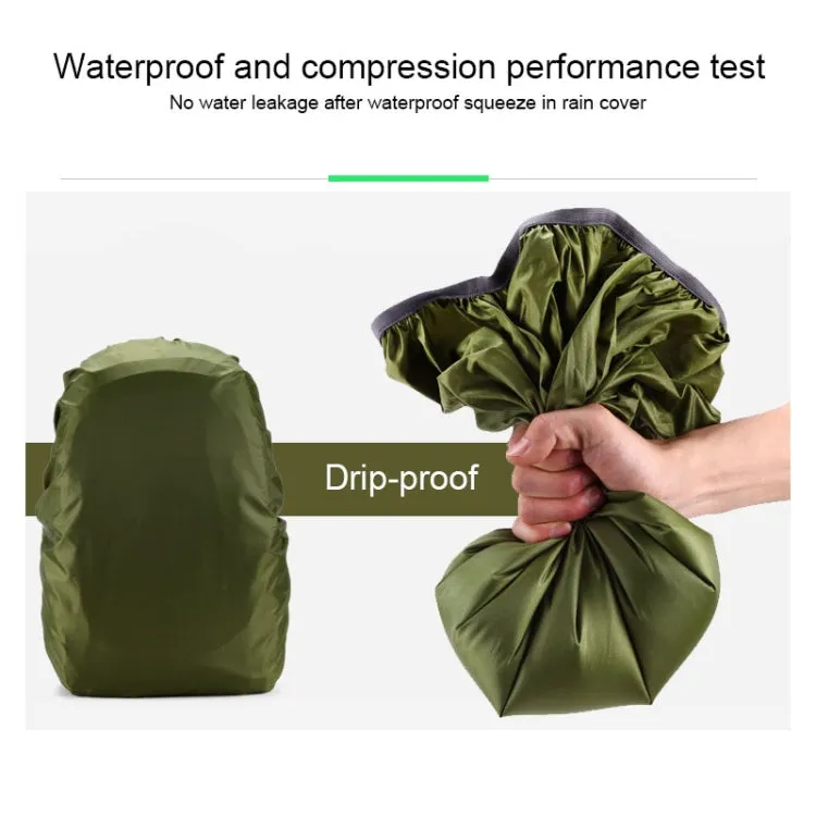 Waterproof Dustproof Backpack Rain Cover Portable Ultralight Outdoor Tools Hiking Protective Cover 50-60L(Digital Camouflage)