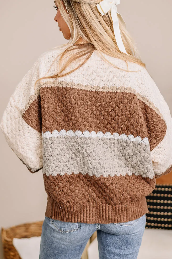 What Can I Say Cable Knit Sweater