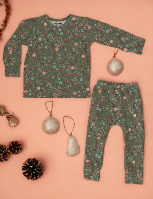 Whimsical Winter | Bamboo Long Sleeve Loungewear Set | Discontinued Style