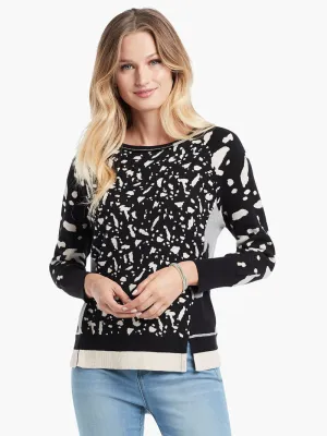 Whimsy Sweater in Black Multi