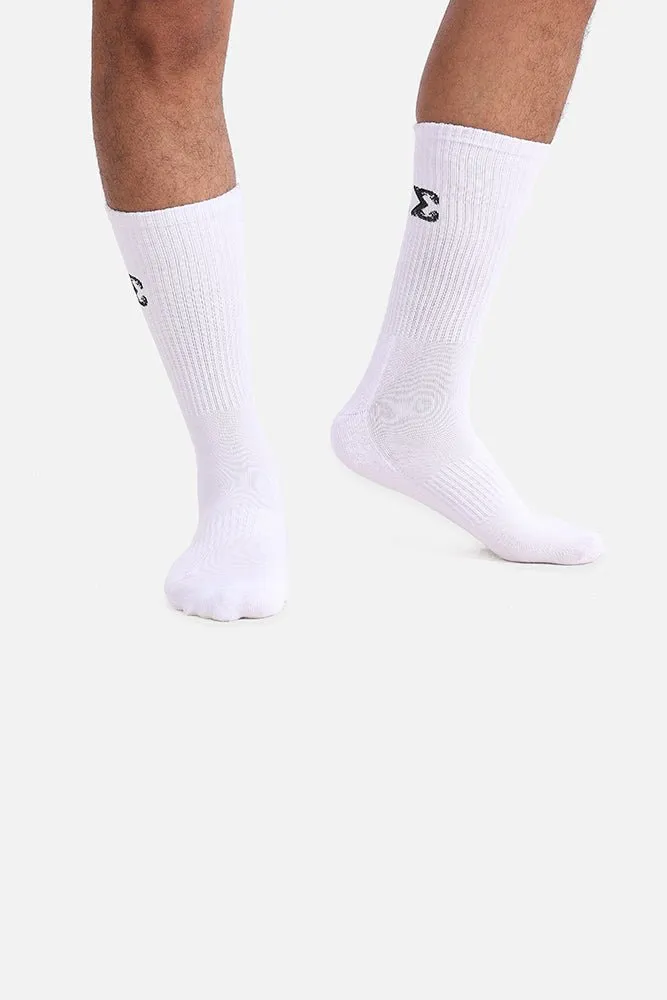 White Football Long Socks