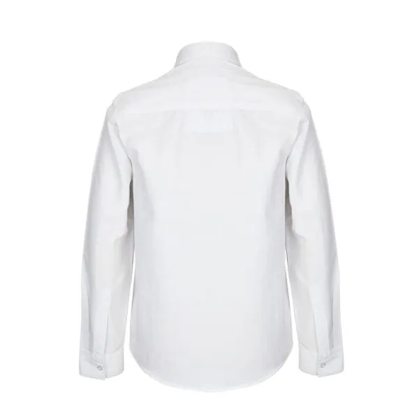 WHITE LONG SLEEVE NORMAL FORMAL SHIRT
