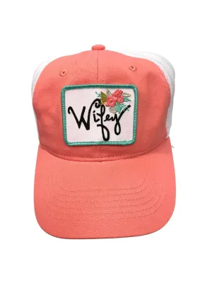 WIFEY FLORAL PATCH HAT
