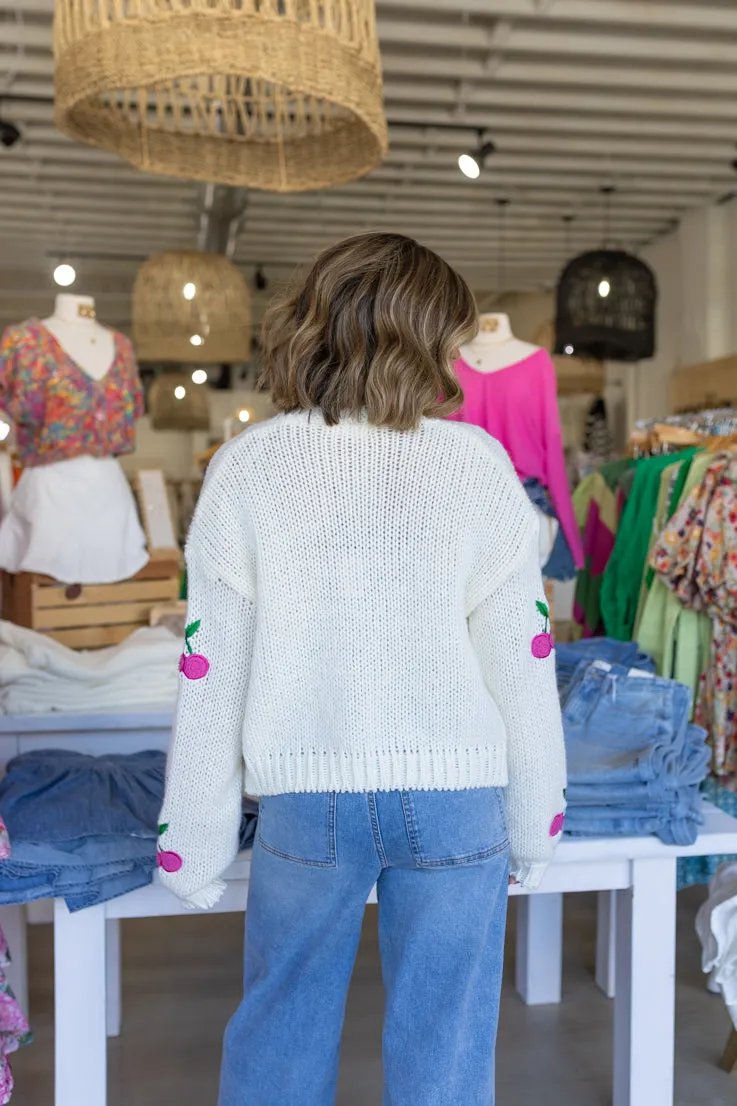 Wild Cherry Cardigan