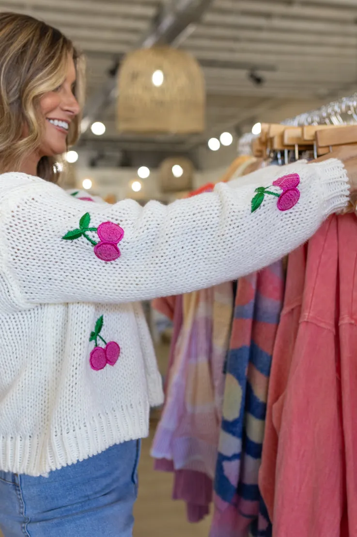 Wild Cherry Cardigan