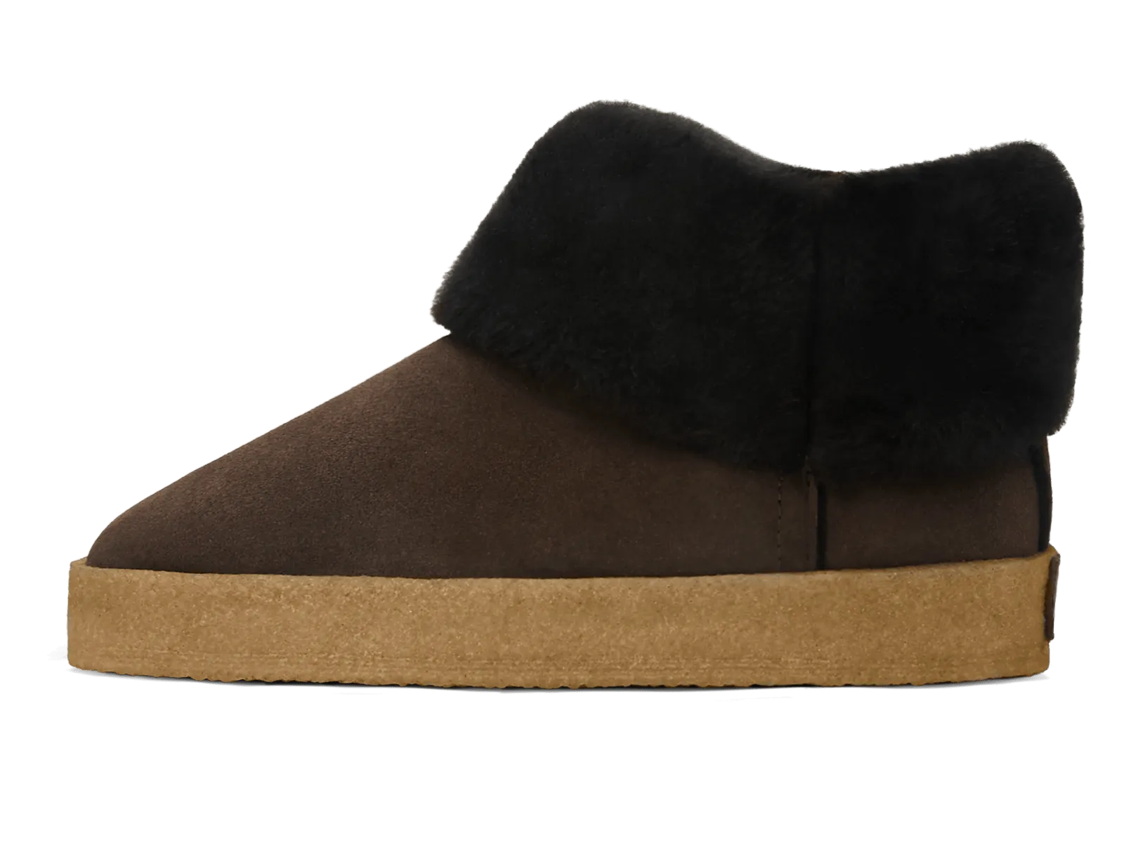 Winema Boots in Dark Brown Shearling Suede