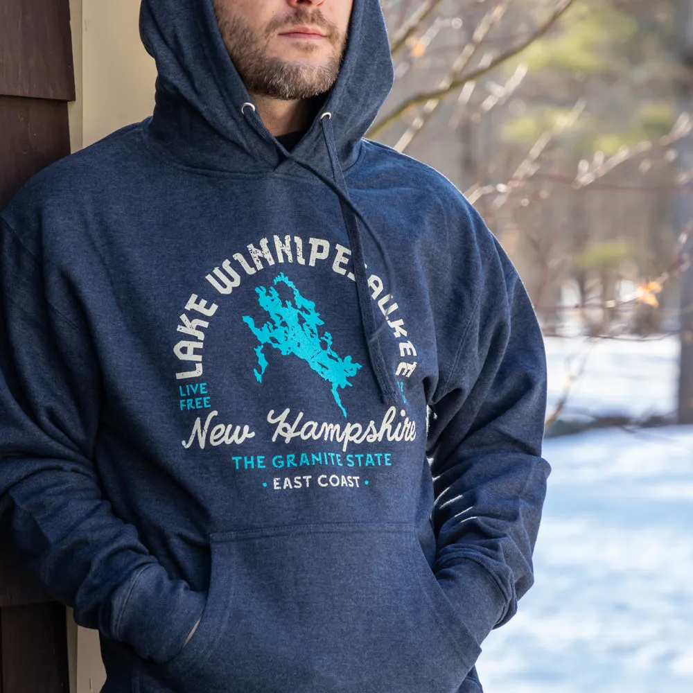 Winni Arch Hoodie- Heather Navy