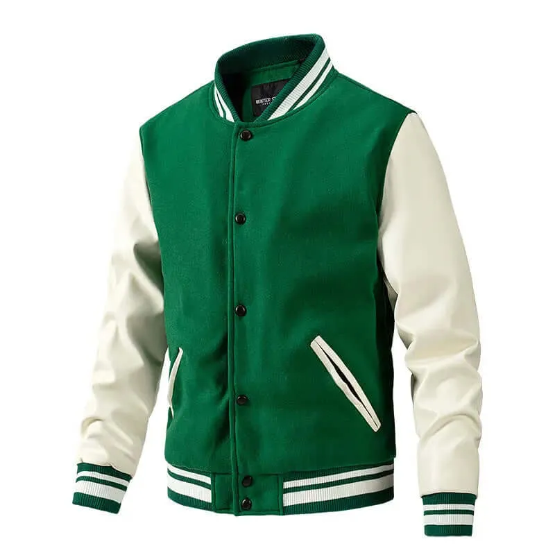 winter casual Men's Spring and Autumn New Baseball Collar Jacket