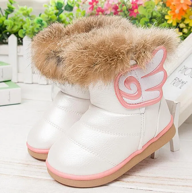 Winter Fashion girls snow boots comfy & warm - Free Shipping to N.A.