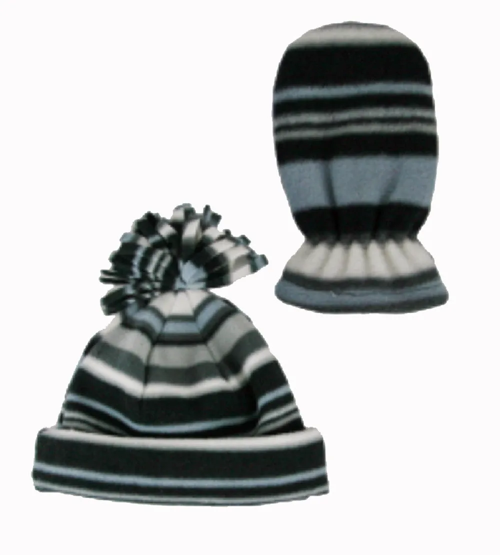 Winter-Hats Toddler Fleece Hat & Mitten Set, Assorted Designs