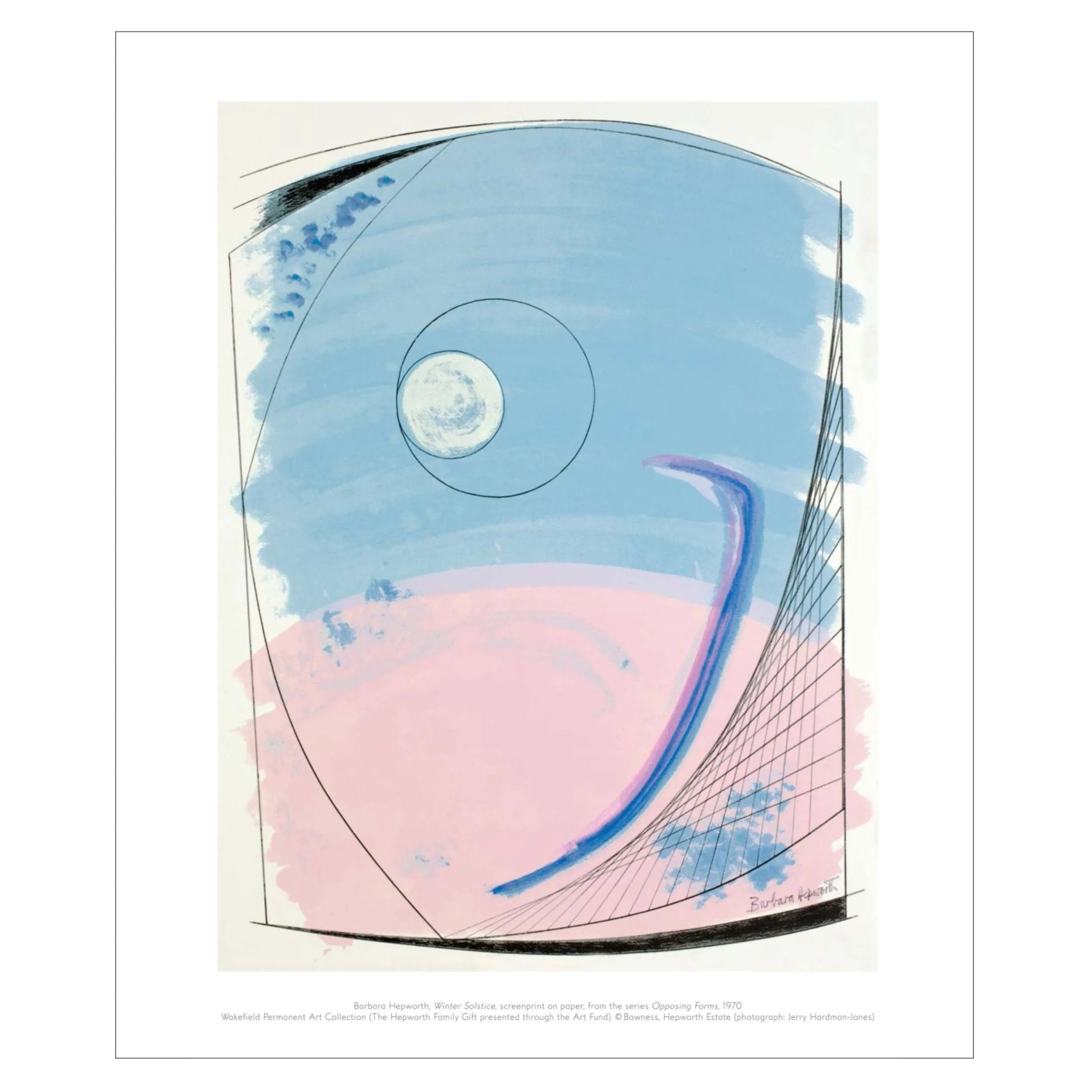 Winter Solstice Mini Print by Barbara Hepworth