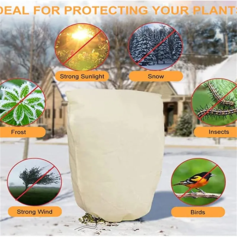 Winter Thickened Non-woven Plant Antifreeze Protection Warm and Cold Cover