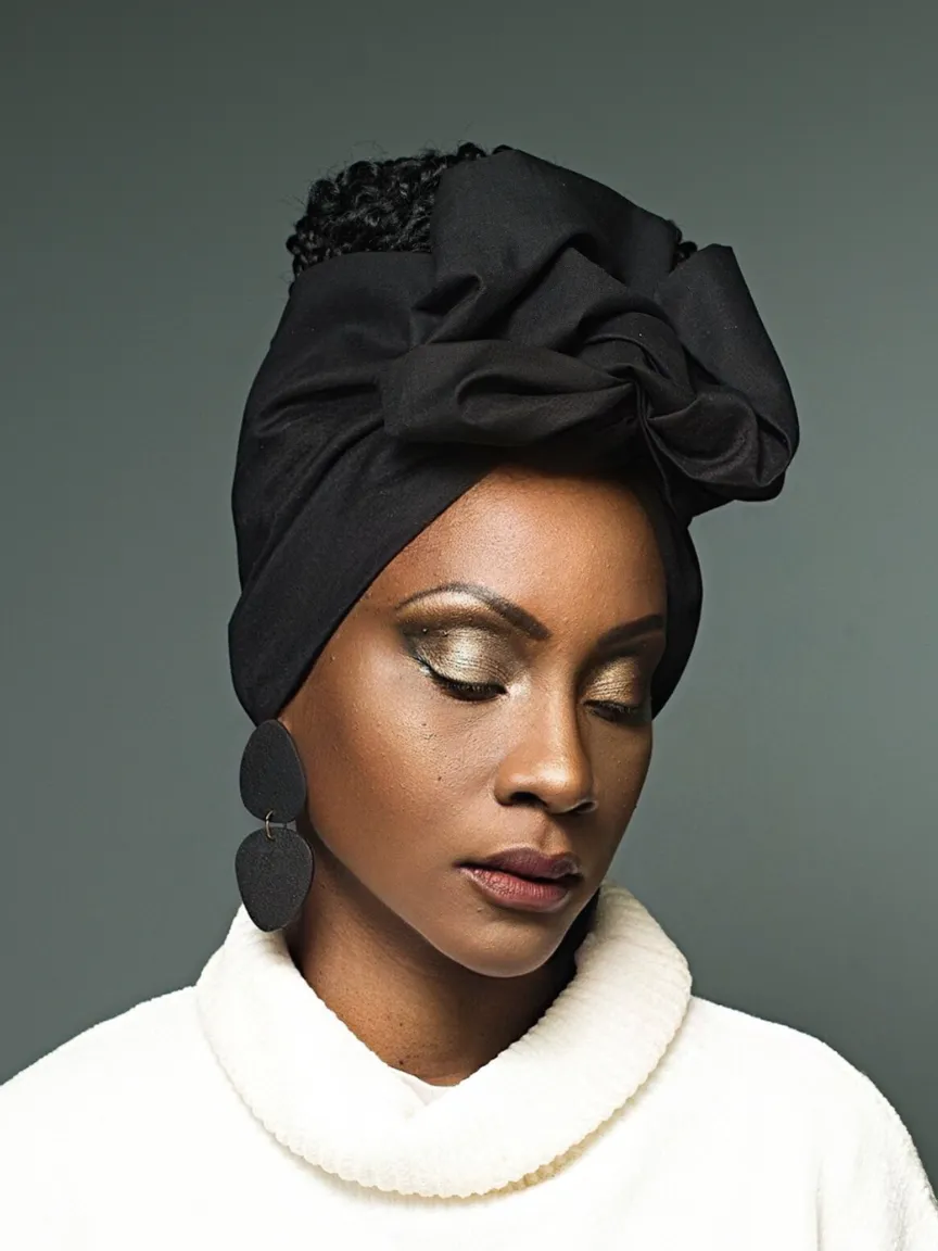 Wire Headwrap - Amy Black