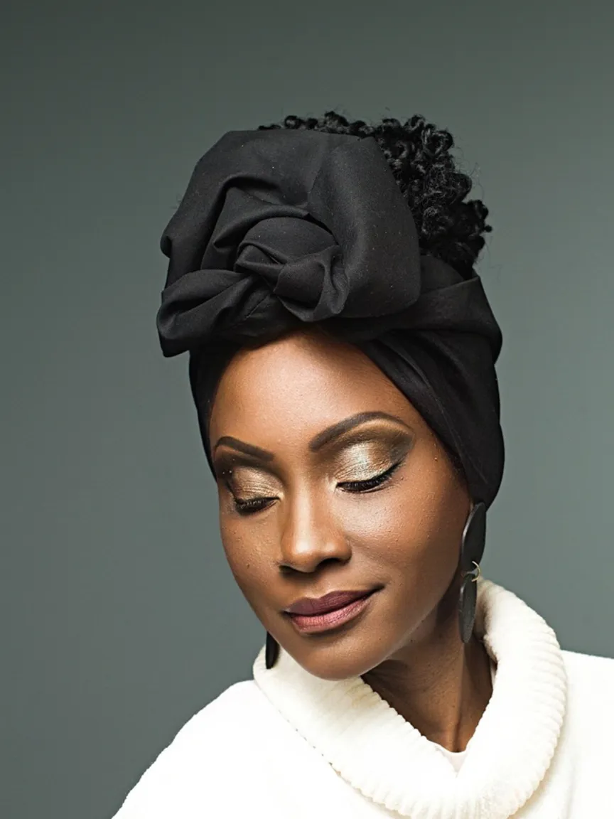Wire Headwrap - Amy Black