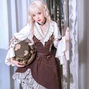Wjczt steampunk To Margaret British Punk Style CLA Spring Couple Lolita