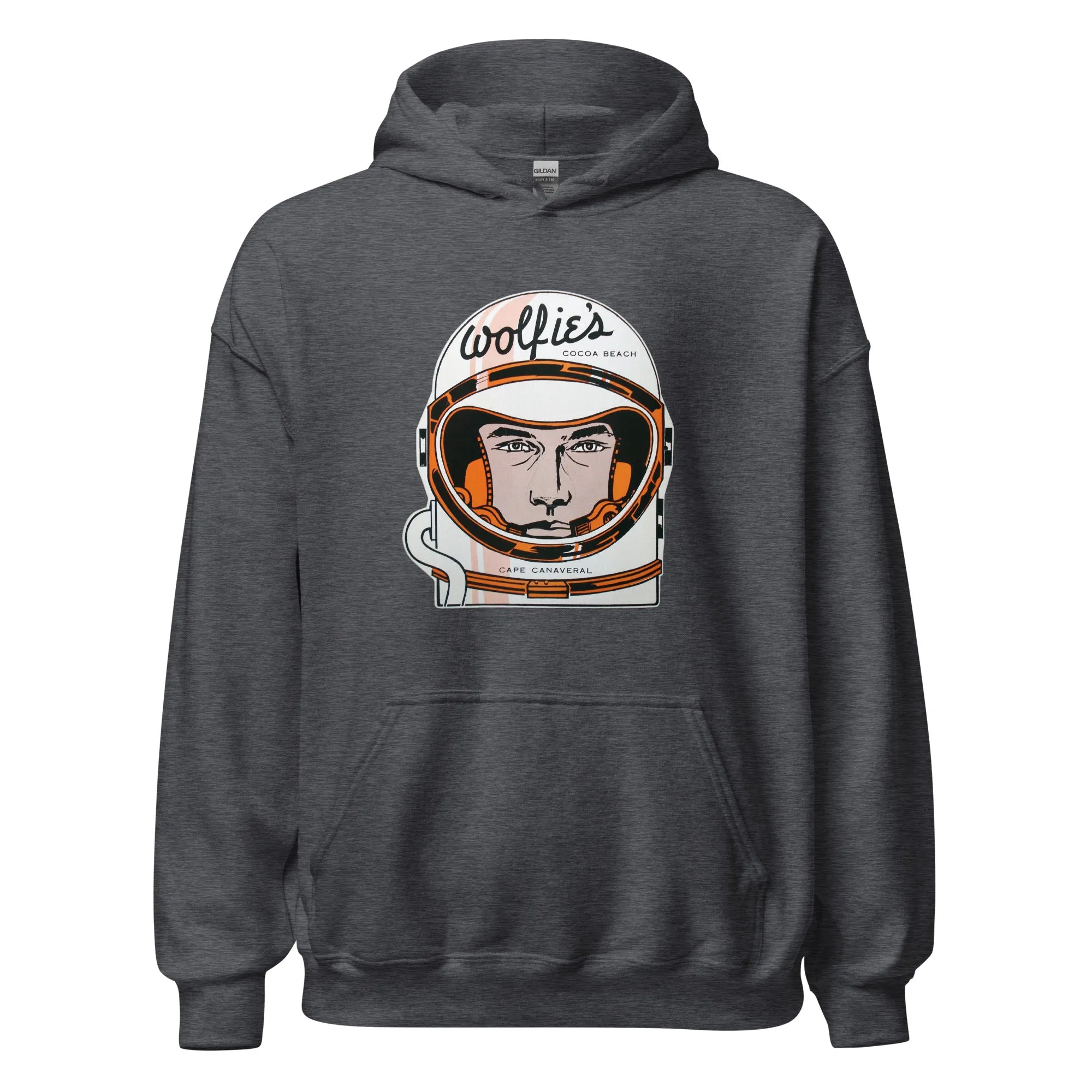 Wolfie's Hoodie - Cocoa Beach, FL | Retro 60s Apollo/Mercury Astronaut Sweatshirt