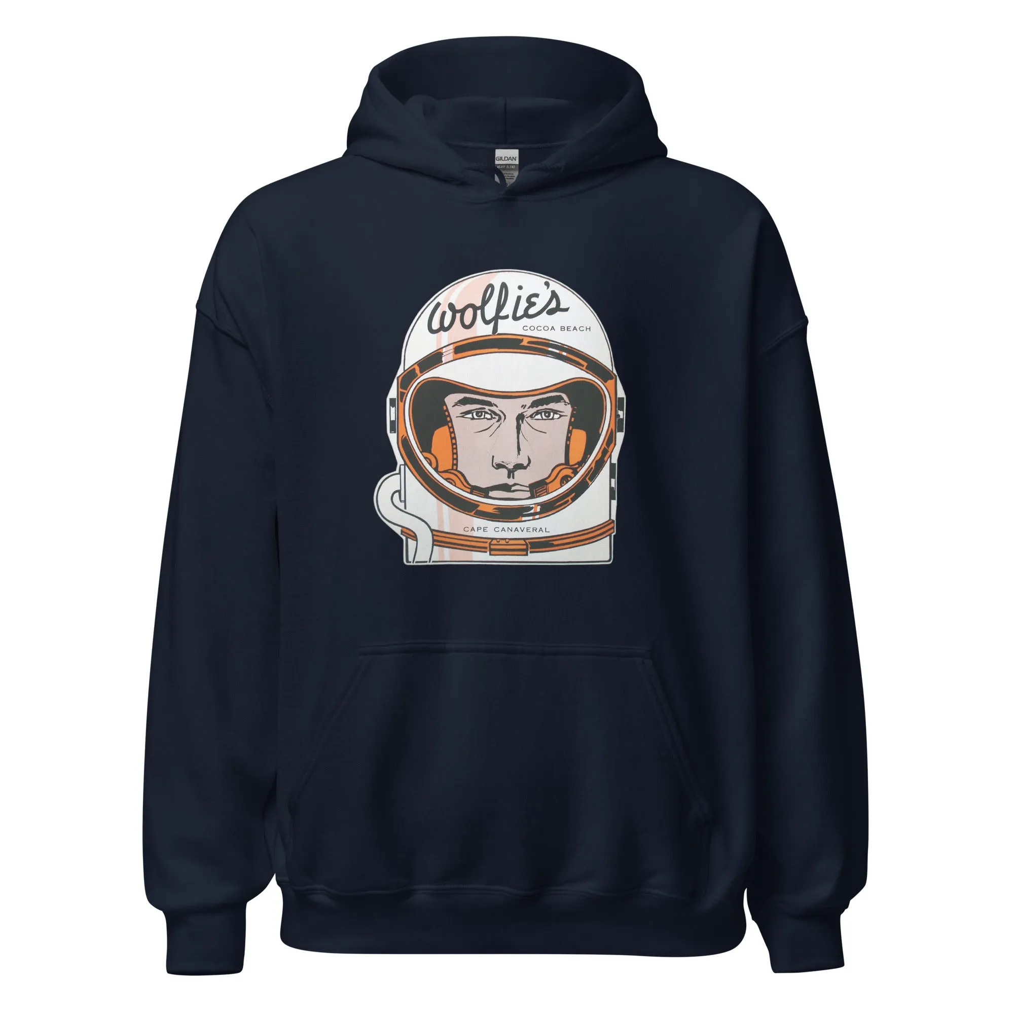 Wolfie's Hoodie - Cocoa Beach, FL | Retro 60s Apollo/Mercury Astronaut Sweatshirt