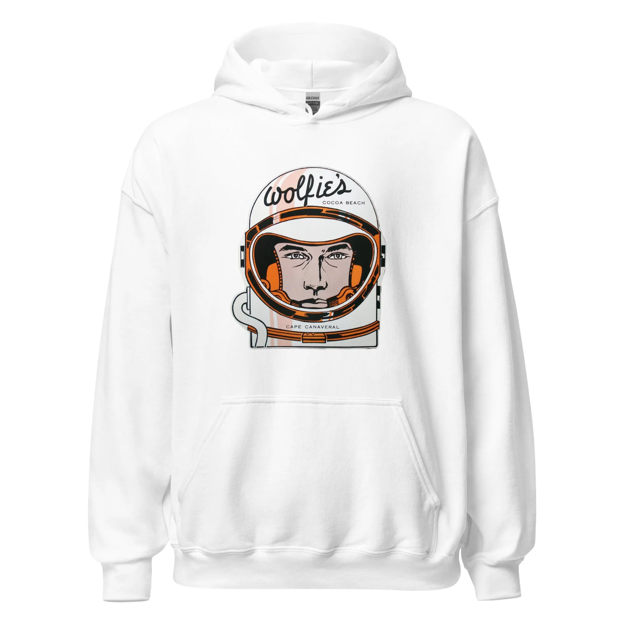Wolfie's Hoodie - Cocoa Beach, FL | Retro 60s Apollo/Mercury Astronaut Sweatshirt
