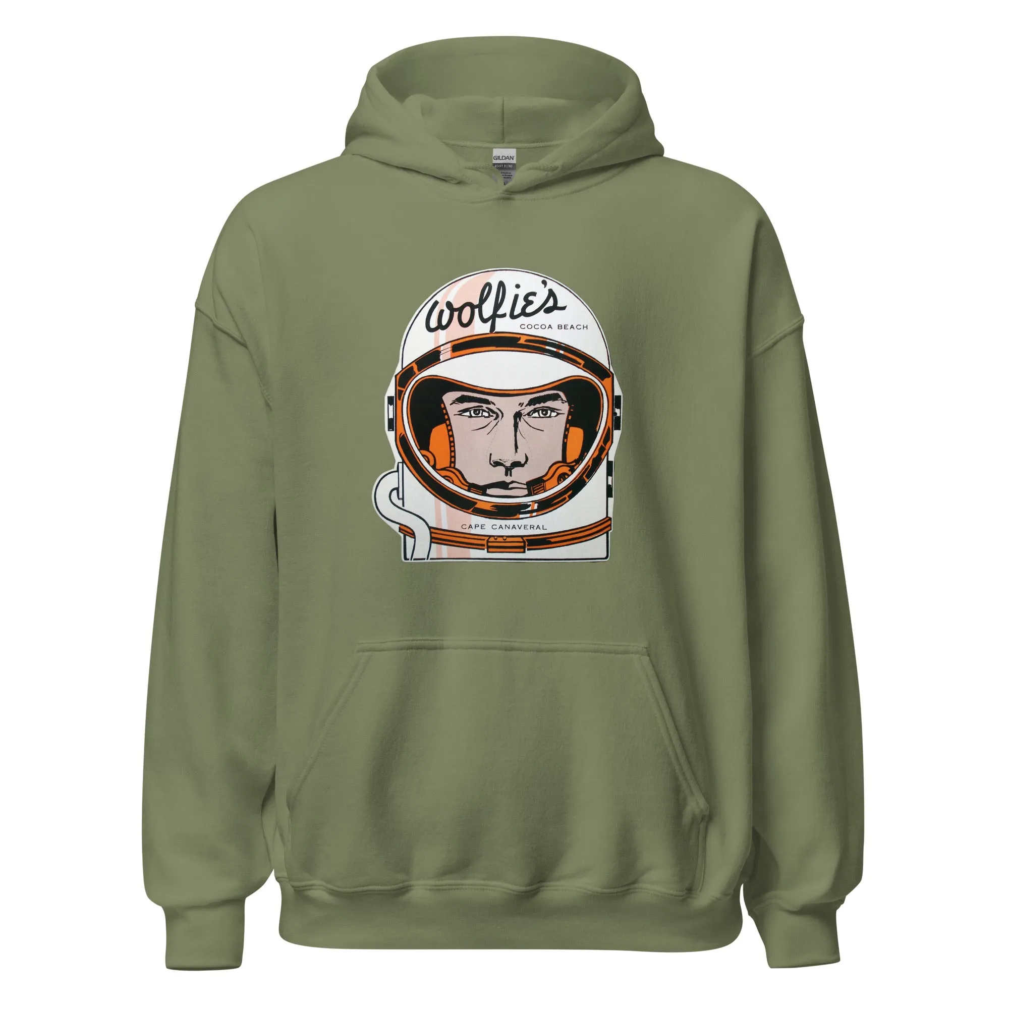Wolfie's Hoodie - Cocoa Beach, FL | Retro 60s Apollo/Mercury Astronaut Sweatshirt
